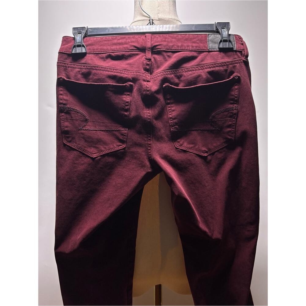 American Eagle Outfitters Women's Burgundy Hi-Rise Jeggings Size 2 Regular - Picture 4 of 9